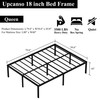 Upcanso 18 Inch Queen Bed Frame No Box Spring Required,