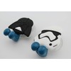 Star Movie Stormtrooper Head 2 pcs Set Toothbrush Holders with
