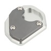 Motorcycle Side Stand Extension Plate Aluminum Alloy Gray Rustproof Replacement