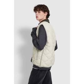 JAJU [JAJU/자주] 남 라이트 다운필 베스트_카키그레이 [JAJU] Men's Light Down Fill Vest - Khaki Gray
