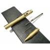 zalati Solid Brass EDC Retractable Ballpoint Pen with Clip for