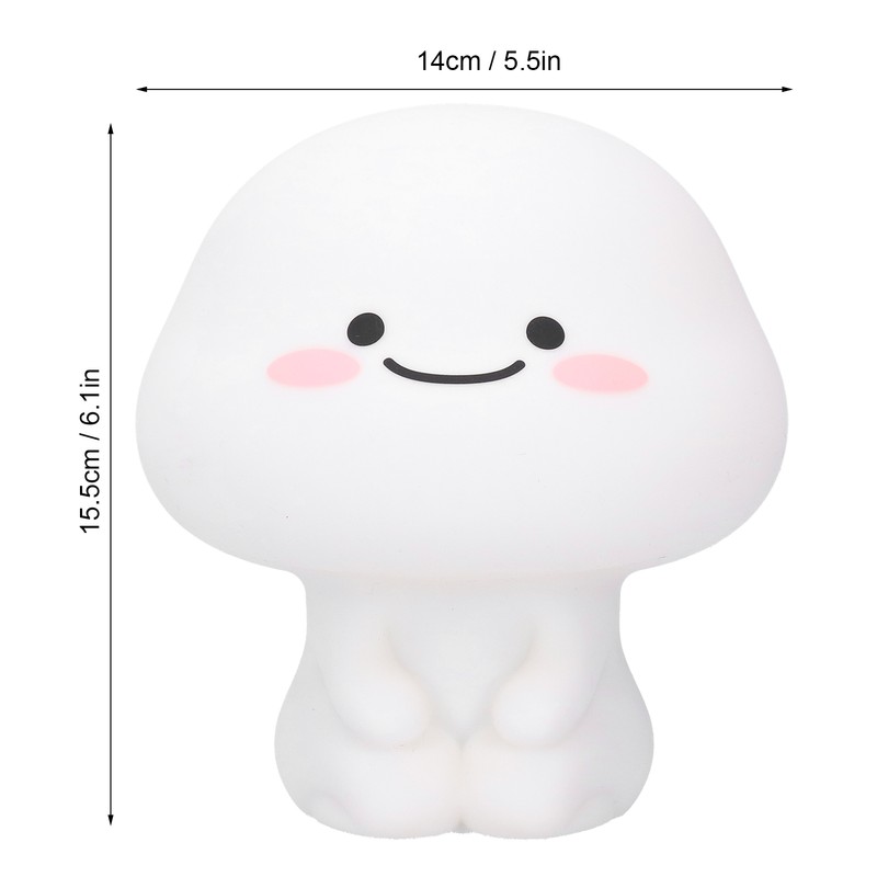 Silicone Night Light USB Charging Touch Sensing Timing Bedside Lamp