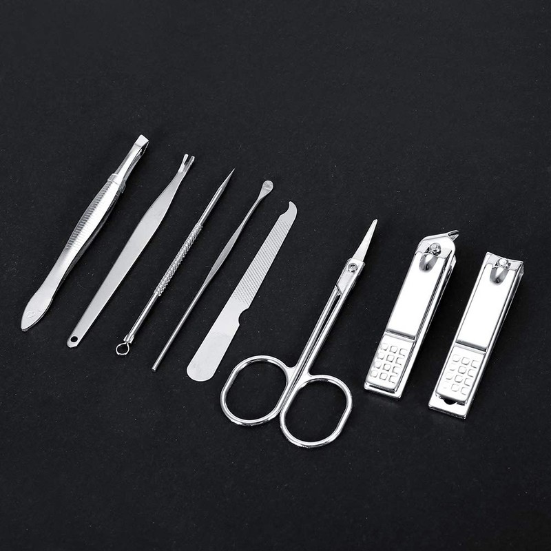 Etiquette Set, Grooming Set, Stainless Steel, Cutter, Nail File, Earpick