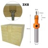 Heyu-Lotus 5 Pcs HSS Countersink Drill Bit Set, Woodworking Chamfer