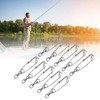 10 Set 3.8 X 150mm Fishing Snap Swivel 304 Stainless