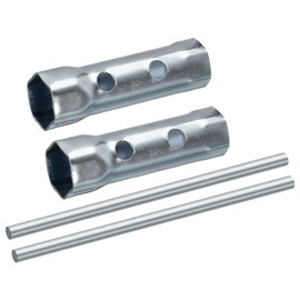 sourcing map Spark Plug Wrench Two Spanner 16-18 mm Hexagon Socket Set of 2