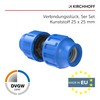 Kirchhoff Fitting Connector Plastic 25 x 25 mm for HDPE