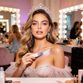 Barra Purpurina Maquillaje Brillo Patriótico Rojo, Y Azul Barra De Purpurina Corporal Patriótica Para Mujeres Hombres Niñas Niños Desfiles Conciertos Partidos De Fútbol