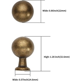 Asidrama 20 Pack Antique Brass Kitchen Cabinet Knobs Dresser Knobs Drawer Knobs Cabinet Hardware Zinc Knobs for Dresser Drawers