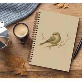 Dejfel Vintage Birds Spiral Notebook,Gifts for Bird Lover Girls Women