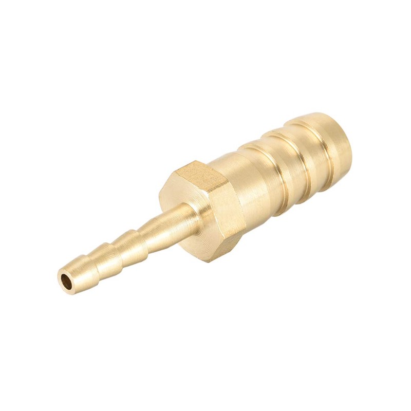sourcing map Straight Brass Barb Fitting Reducer, Fit Hose ID