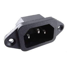 daier IEC Connector C-14 Plug 250 V AC 10 A, Solder or Plug Connection 4.8 mm