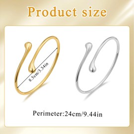 MUNSKT Upper Arm Bracelet,Silver and Gold Arm Cuff Bracelets Vintage Elegance,Summer Open Coil Metal Bracelet for Women, Good Friend Gifts.