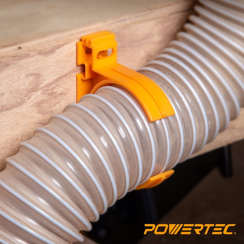 POWERTEC 70342-P2 Open Style Hangers for 2-1/2" Dust Collection Pipe
