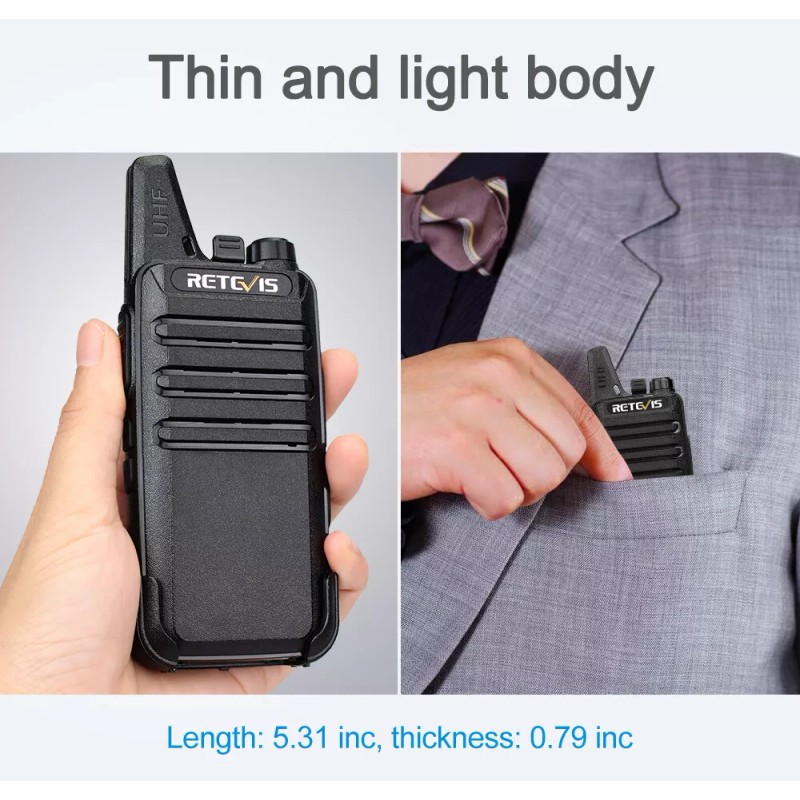 Retevis 2*Retevis RT22 UHF Walkie Talkies Two Way Radios for