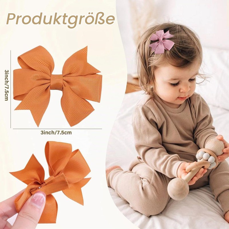 vobobe Pack of 24 7.6 cm Hair Bows for Girls,