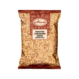 Aiva Roasted Coriander Seeds (Dhana Dal) 7 oz Bulk | Crunchy Snack & Flavorful Spice for Cooking and Garnishing