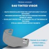 Tronx S40 VentedCut Tinted Smoke Hockey Helmet Visor (AntiScratchAn