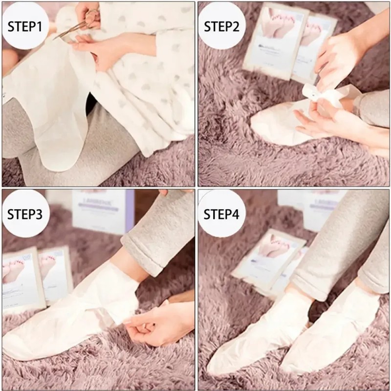 Mascarilla Exfoliante Pies Elimina Piel Muerta 2 Pares