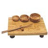 BeldiNest The Olive Wood Sushi Tray and Chopstick Set -