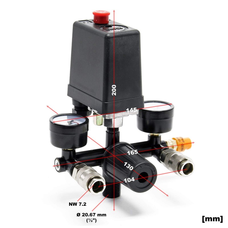 Wiltec Pressure Regulator 165 x 130 x 200 mm with