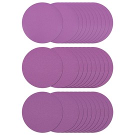 30Pcs 150mm Purple Sanding Discs Orbital Sander Discs 600/1000/1500 Grit, Wet & Dry Hook and Loop Sanding Pads 6 Inch Sandpaper for Automotive Polishing, Metal Restoration & Glass/Ceramic Finishing