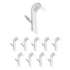 Avilia - Set 10 Ganci Bianchi Appendiabiti Scaldasalviette Universali in