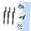 Baluue 3pcs Foldable Eyebrow and Eyelash Combs for Precise Grooming