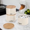 EHC Tea, Coffee, Sugar, Canister Set, Set of 3 Stackable