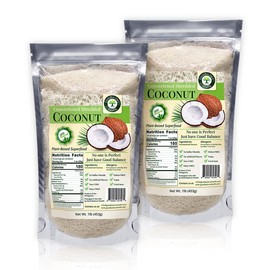 Good Balance Health Unsweetened Dry Coconut Flakes, No SO2, All Natural, Only One Ingredient Pure Coconut (32 Ounces (Pack of 2))