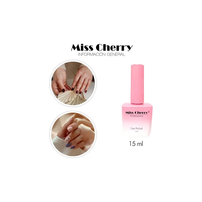 Miss Cherry Gel Polish Base Semipermanente Uvled 5pz 15ml