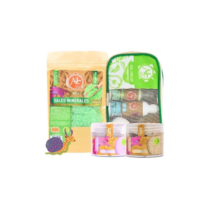 Kit Spa. Humectantes, Exfoliante, Pedicure. 9pzs. Mc Spa.