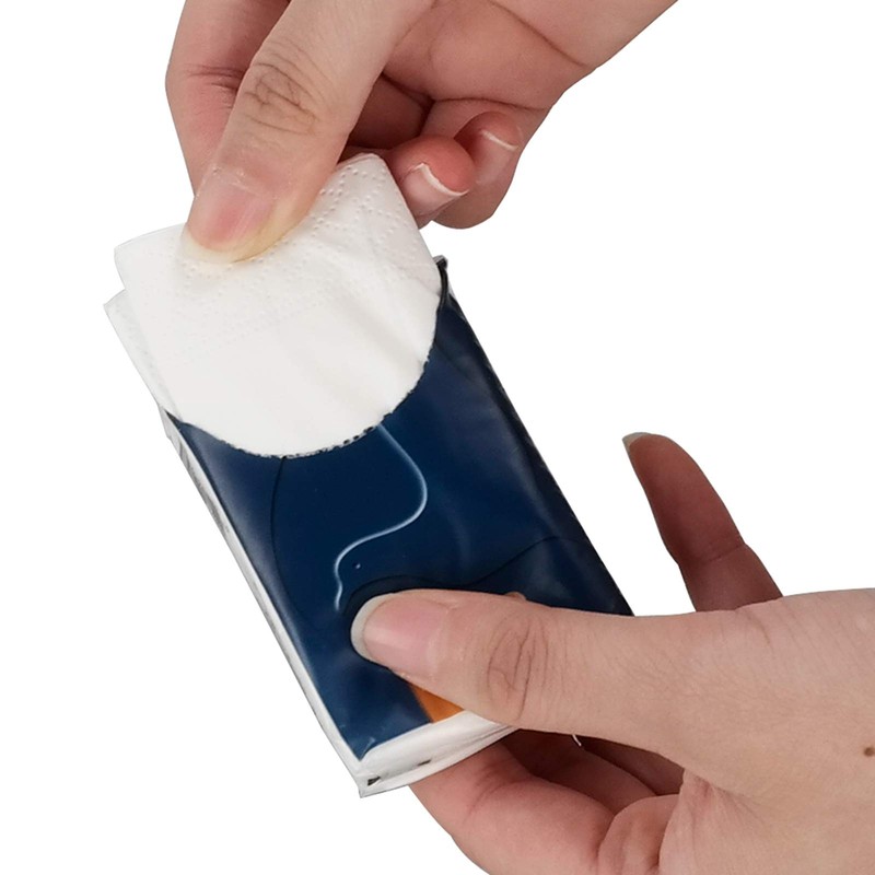 Teyyvn 100-Pack 4-Ply White Facial Tissues Pocket Packs, Mini Pocket