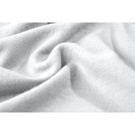 Winter Fitted Sheet, Colourful Thermal Fleece, Fitted Sheet, Bed Sheet in Many Sizes and Colours (90 x 190 cm - 100 x 200 cm, White)