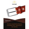 Cartvelli Men's Business Leather Belt with Gift Box Made in