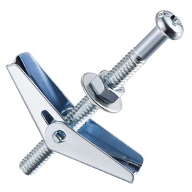 Wensilon (30 pcs) 1/8" Heavy Duty Drywall Anchors and Screws,Toggle Bolts and Wing Nuts Set, Hollow Drywall Anchors Bolts Screws Assortment Kit for Hanging Lamps Heavy Items