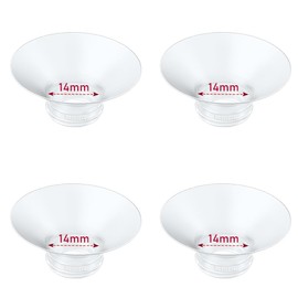 4pcs Flange Insert 14mm Compatible with Compatible with Momcozy M9/M6/M5/S12 Pro/V1 Pro/V3 Pro,for Spectra/Medela/MomMed/eufy/Lansinoh/Elvie Breast Pump,Replace for Momcozy Parts