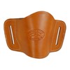 Barsony New Quick Slide Gun OWB Saddle Tan Leather Holster