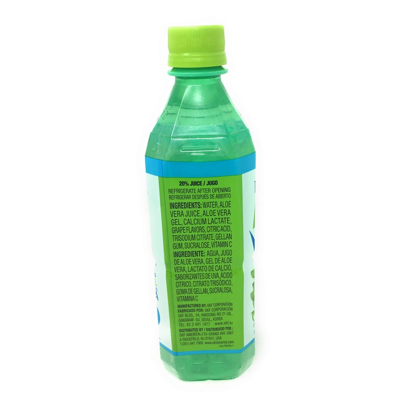 OKF Aloe Vera Drink in 16.9 Ounce Bottles (Sugar Free,
