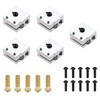 EMSea 5 Sets Heating Block and 0.4mm Brass Nozzle Compatible