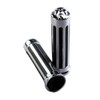 1 inch / 25mm Skull Chrome Rubber Hand Grip Motorcycle