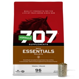 Formula 707 Daily Essentials Equine Supplement, 12 lb Bag – Complete Vitamins and Minerals for Superior Health and Condition in Horses