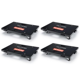 Nellyke Furniture Dolly, 4 Pack Moving Dolly, 17in-11in 500lbs Capacity, Furniture Movers 4 Wheels Heavy Duty, Modular Connectable Small Flat Dolly, Practical Portable Dollies