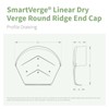 Manthorpe SmartVerge Linear Dry Verge Ridge End Cap - Black