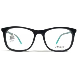 GUESS GU9164 001 Kids Eyeglasses Frames Black Green Square Full Rim 47-16-130