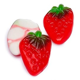 Gummi Strawberries with Cream 4.4 pound bulk strawberry gummy candy