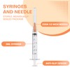 25Pcs 3ml Syringes with 25 Gauge 1 Inch Needle, Luer
