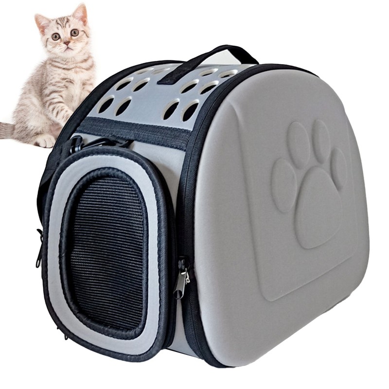 Cat Carrier Collapsible Breathable Large Capacity Portable Pet Carrying Bag