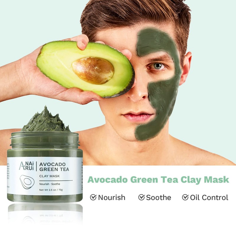 ANAIRUI Turmeric Clay Face Mask - Rose Pink Clay Facial