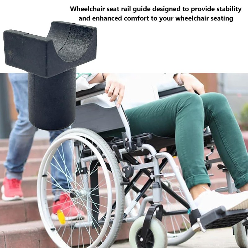Wheelchair Seat Rail Guide Fits 7/8 Inch Tubing - Transport